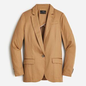 Womens Twill Blazer | J. Crew Blazer | Tan Blazer for Women | Oversized Blazer